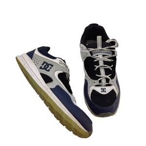 DC Shoes Mens 11.5 Kalis Lite SE Skateboarding Sneakers Navy White ADYS100382